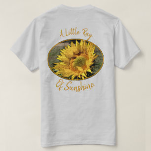 Solrosfoto Ord Collage Typography Anpassningsbar T Shirt
