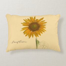 Solrosfoto Pilow Prydnadskudde