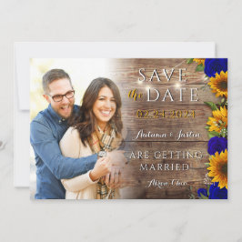 Solrosfoto Ro Land Rustic Photo Save Date Spara Datumet