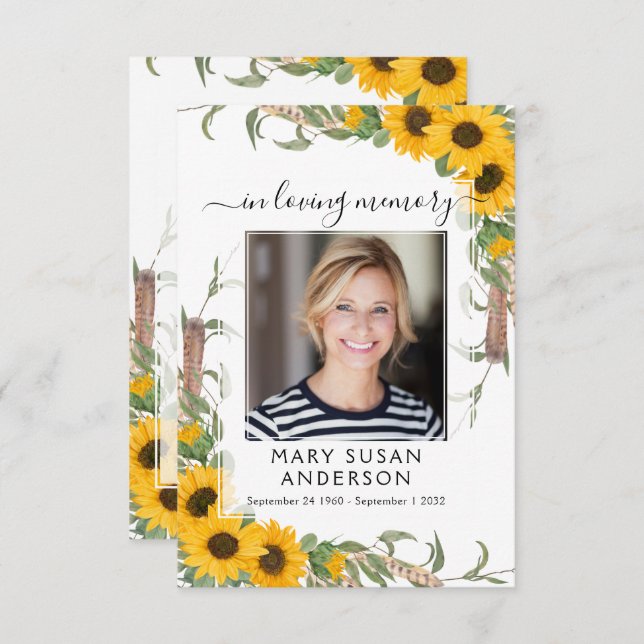 Solrosfotopatbubblor - felstavningskort anteckningskort (Fram/baksida)