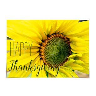 Solrosfrihetskort "Happy thanksgiving" Kort