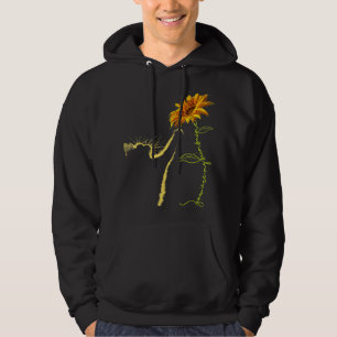 Solrosgåvor för kattlovers, katt Mamma, katt L Hoodie