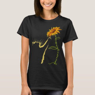 Solrosgåvor för kattlovers, katt Mamma, katt L T Shirt