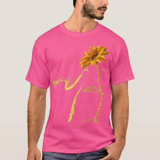 Solrosgåvor för kattlovers, katt Mamma, katt L T Shirt