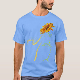 Solrosgåvor för kattlovers, katt Mamma, katt L T Shirt