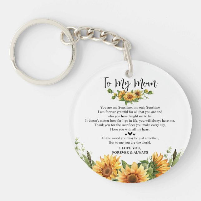 Solrosgåvor från Mors dag från dotterson (Framsidan)