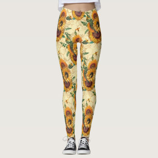 Solrosgåvor | Solrosomsvängning omgiven Leggings