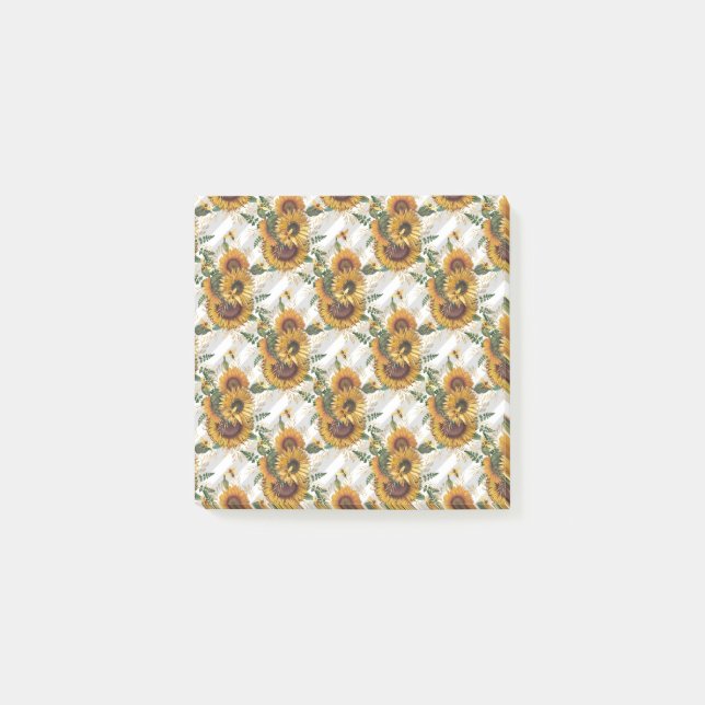 Solrosgåvor | Titta på solrossen Post-it Block (Framsida)