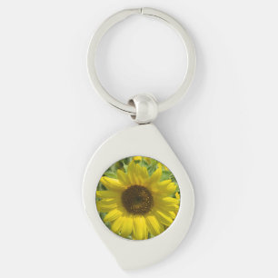 Solrosglasögonkedjan Swirl Silverfärgad Nyckelring