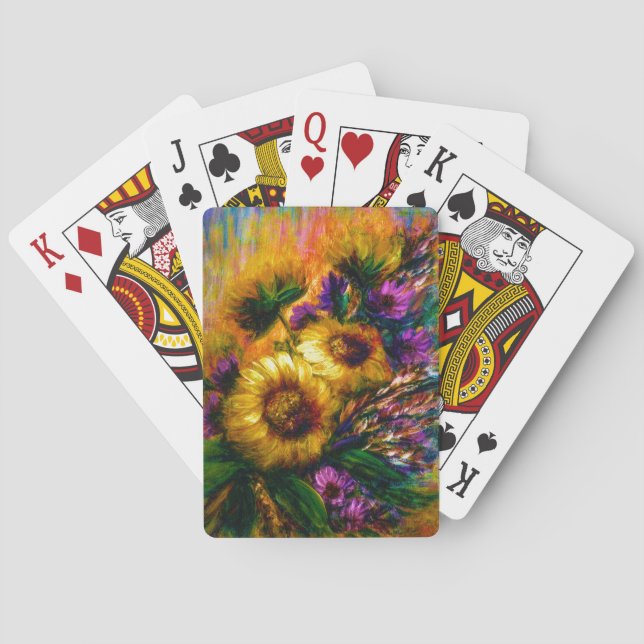 "Solrosglöd"  Casinokort (Baksidan)