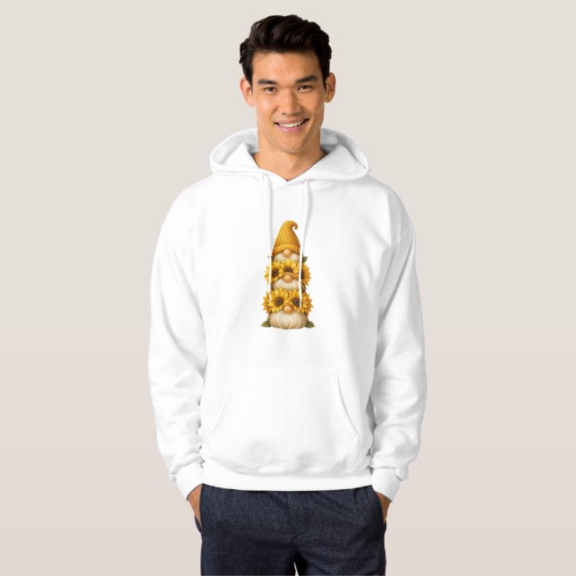 Solrosgnom Dolda Leenden Under det Gyllene  Hoodie (Hel framsida)
