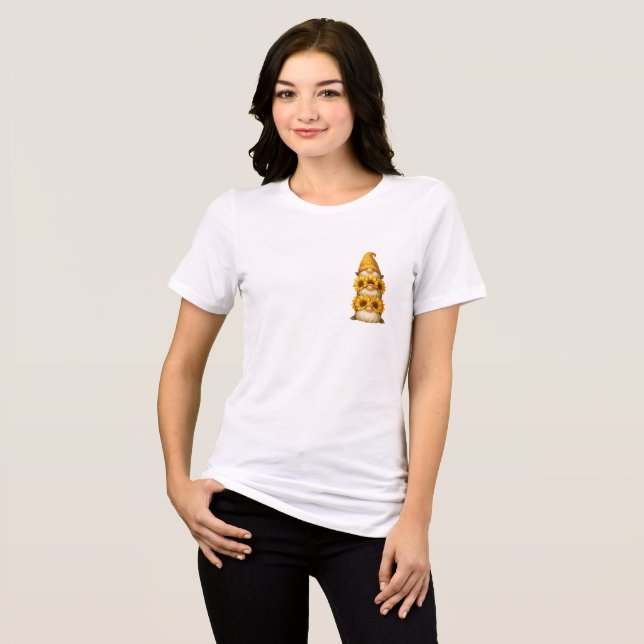 Solrosgnom Dolda Leenden Under det Gyllene  T Shirt (Framsida Full)