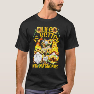 Solrosgnom för trädgårdsmästare med mina gnomer t shirt