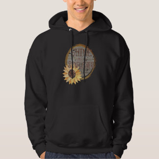 Solrosgrafi, sommarljus Avslappnad 5 Hoodie