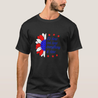 Solrosgrafik s for Womens Avslappnad Cotton Athle T Shirt