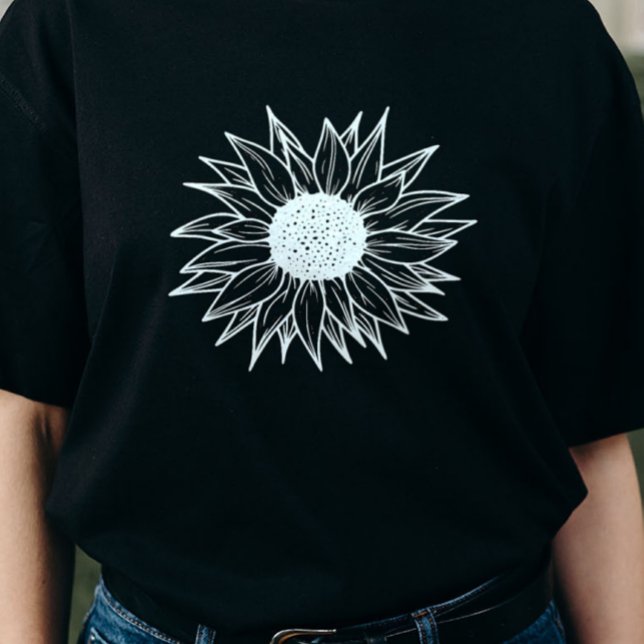 Solrosgrafik T-Shirt Summer Tee (Skapare uppladdad)