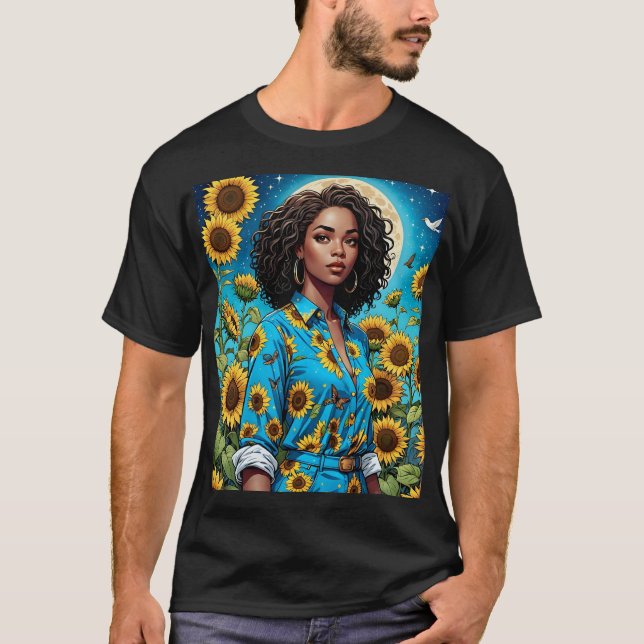 Solrosgudinna Celestial Beauty Tee (Framsida)