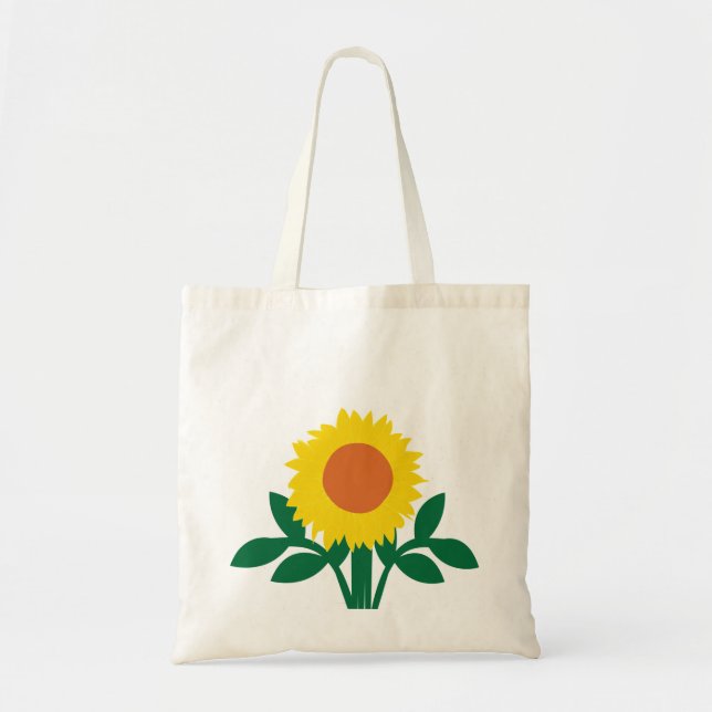 Solrosgul blomma  tygkasse (Framsidan)
