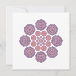 Solrosharmonianteckningskort i Violet och Ro Anteckningskort