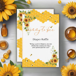 Solroshoneycomb Mamma-to-Bee Baby Shower Tilläggskort