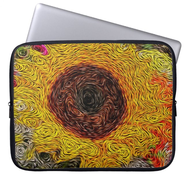 Solrosimpression Laptop sleeve (Framsidan)