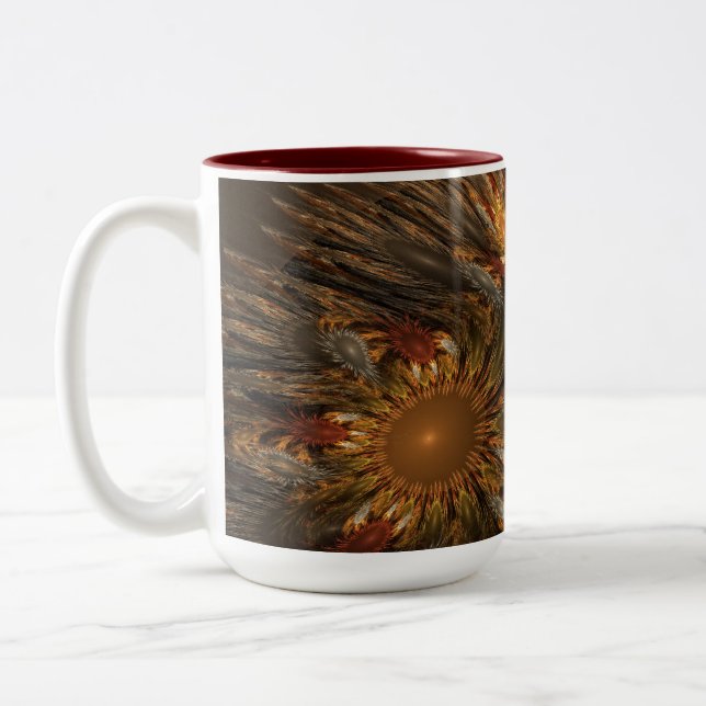 Solrosimpressioner Två-Tonad Mugg (Vänster)