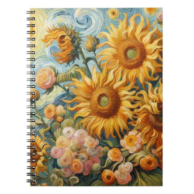 Solrosinspirationer Anteckningsbok (Framsidan)