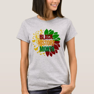 Solrosjunttelfte afrikansk svart frihet 1865 t shirt