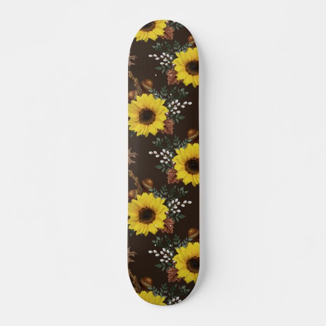 Solroskateboard Mini Skateboard Bräda 18,5 Cm (Framsida)