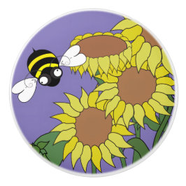 Solroskeramisk knopp