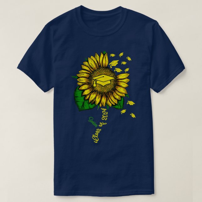 Solrosklassen Studenten 2024 Senior Student T Shirt (Design framsida)