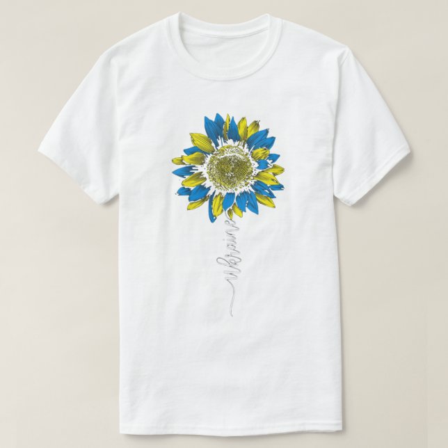 Solroskonst i Ukraina T Shirt (Design framsida)