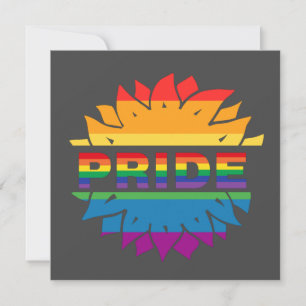 Solroskort för pride-homosexuella lgbtq-drottare kort