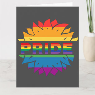 Solroskort för pride-homosexuella lgbtq-drottare kort