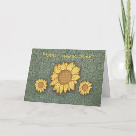Solroskort för Thanksgiving Helgkort