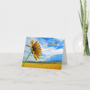 Solroskort, Kärlek Notecard, Kärlek du Helgkort