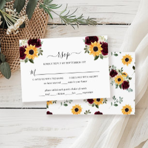 Solroskort Ro Rustic Bröllop OSA Card Kort