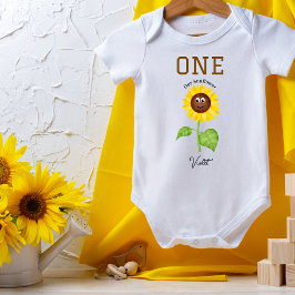 Solroskroppdress för barn 1-års födelsedagsfest t shirt