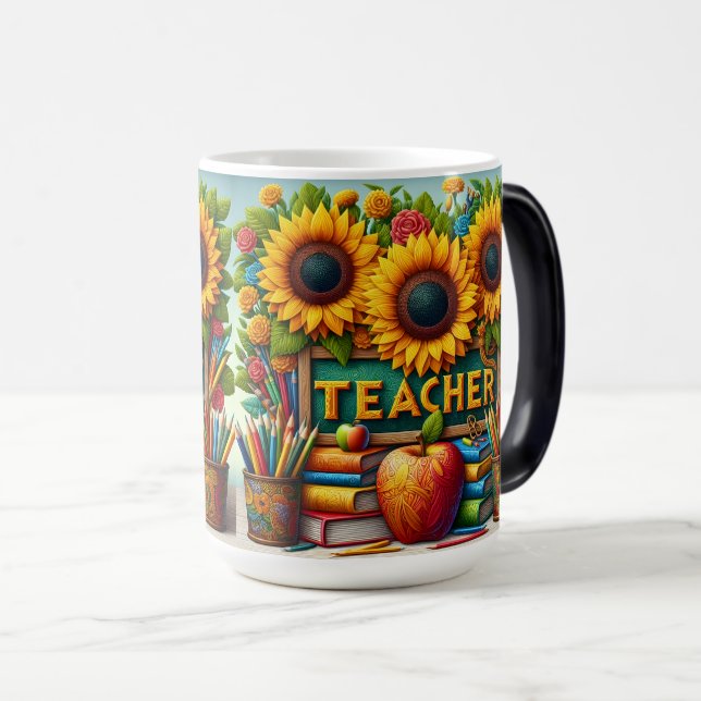 Solroslärare Magisk Mugg (Framsida höger)