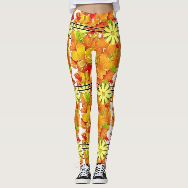 Solroslegeringar Leggings (Framsida)