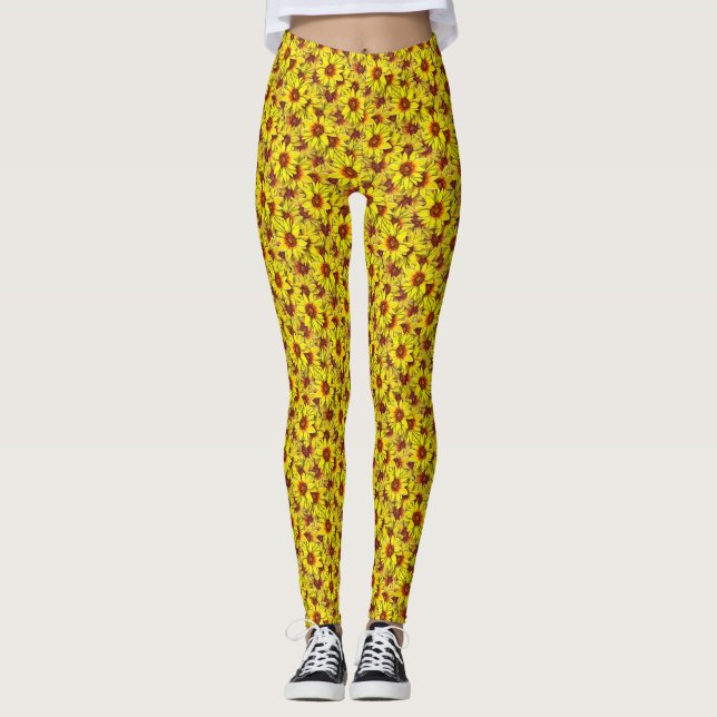 Solrosleggings Leggings (Framsida)