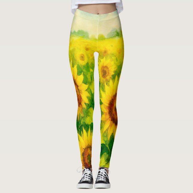 Solrosleggings Leggings (Framsida)