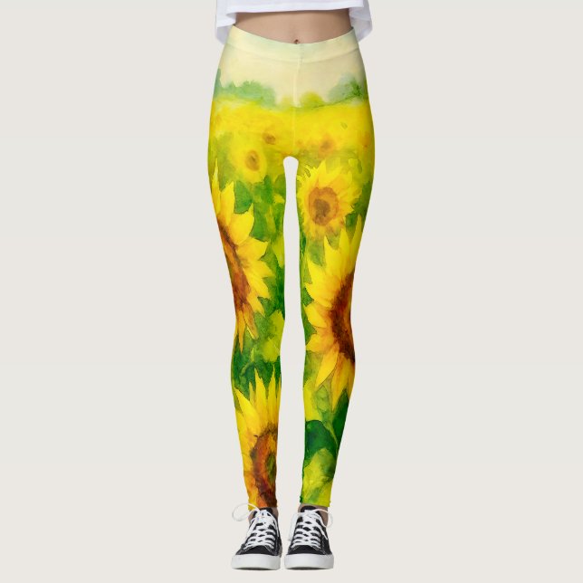 Solrosleggings Leggings (Framsida)