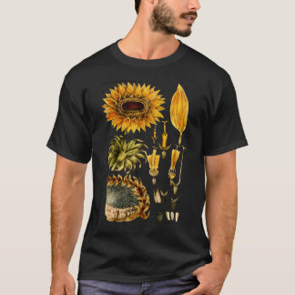 Solrosliknande illustration 1800-talet t shirt