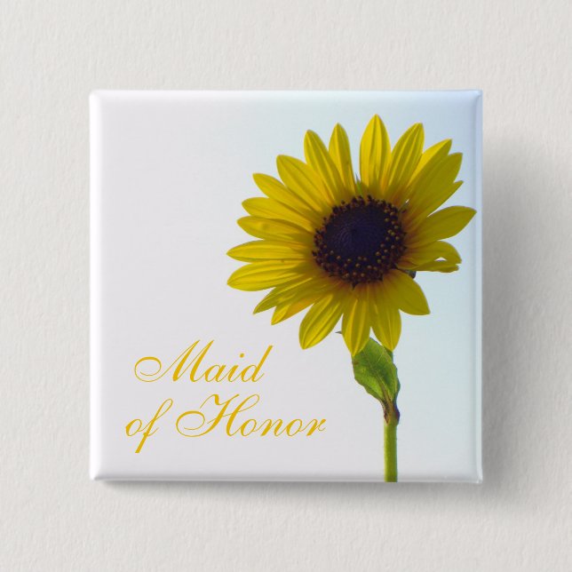 Solrosmaid of honor klämmer fast knapp (Framsida)