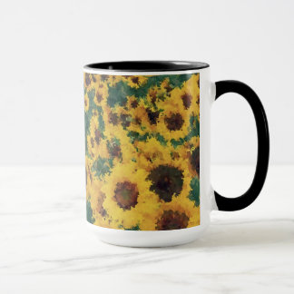 Solrosmålning - Mugg