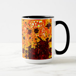 Solrosmålning Mugg