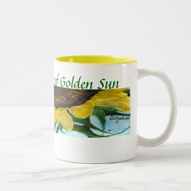 Solrosmålning Mugg - Drink Solskine (Höger)