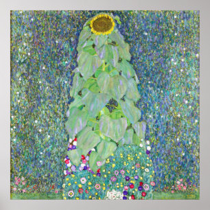 Solrosmålningen av Gustav Klimt Poster