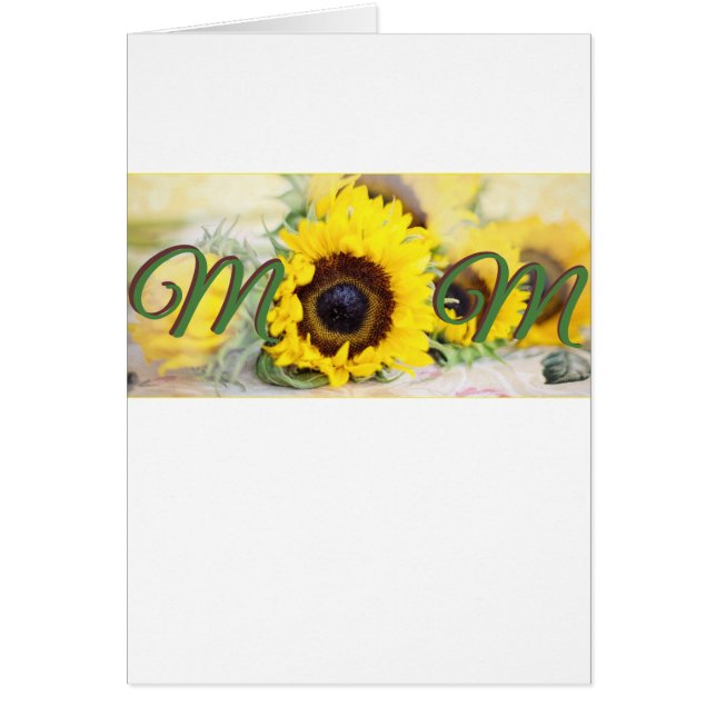 Solrosmamma Hälsningskort (Framsidan)